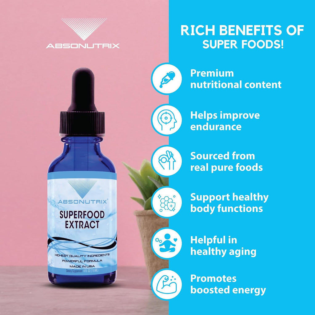 Absonutrix Superfood Extract 390 mg, 118 ml (4 oz) Líquido, 302 Dosis