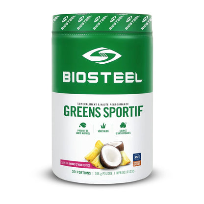 BIOSTEEL Sport Greens Powder - Superalimento en Polvo - Piña Coco - 30 Servicios – Image 2