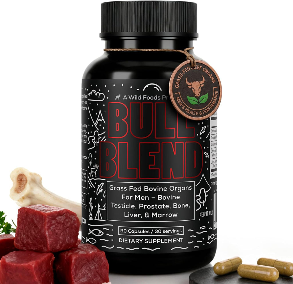 Wild Foods Complejo de Órganos de Res para Hombres (30 Días)
