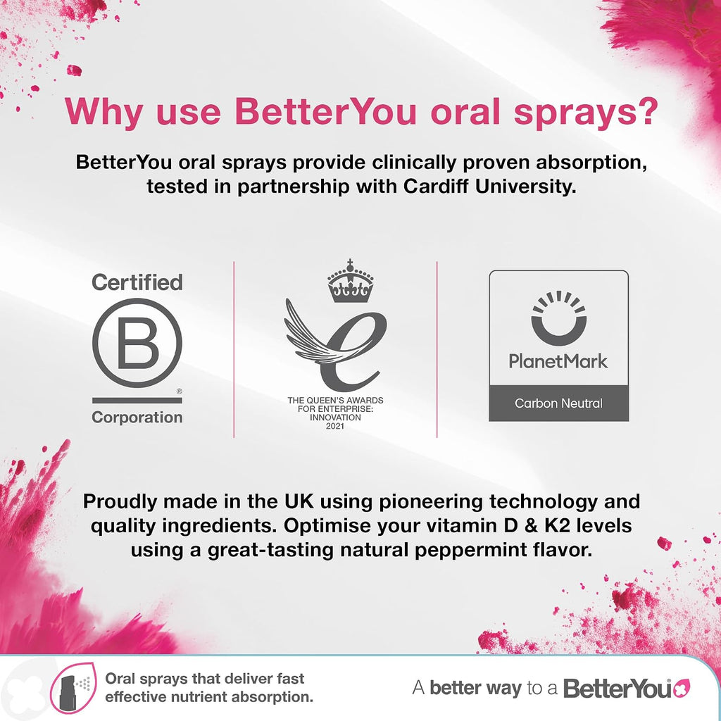 BetterYou D400 Infant Vitamin D Oral Spray - Vitamina D3 para Bebés