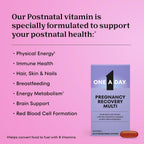 One A Day Postnatal para Mujeres – Multivitamínico Postparto con Ácido Fólico, Omega-3 DHA, Vitaminas B – 60 Cápsulas Blandas