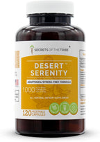 Secrets of the Tribe Desert Serenity - Fórmula Adaptógena, Suplemento Herbal, 120 Cápsulas