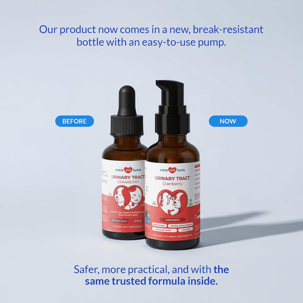 Cranberry Liquid for Dogs - Suplemento Líquido de Arándano Rojo para la Salud Urinaria