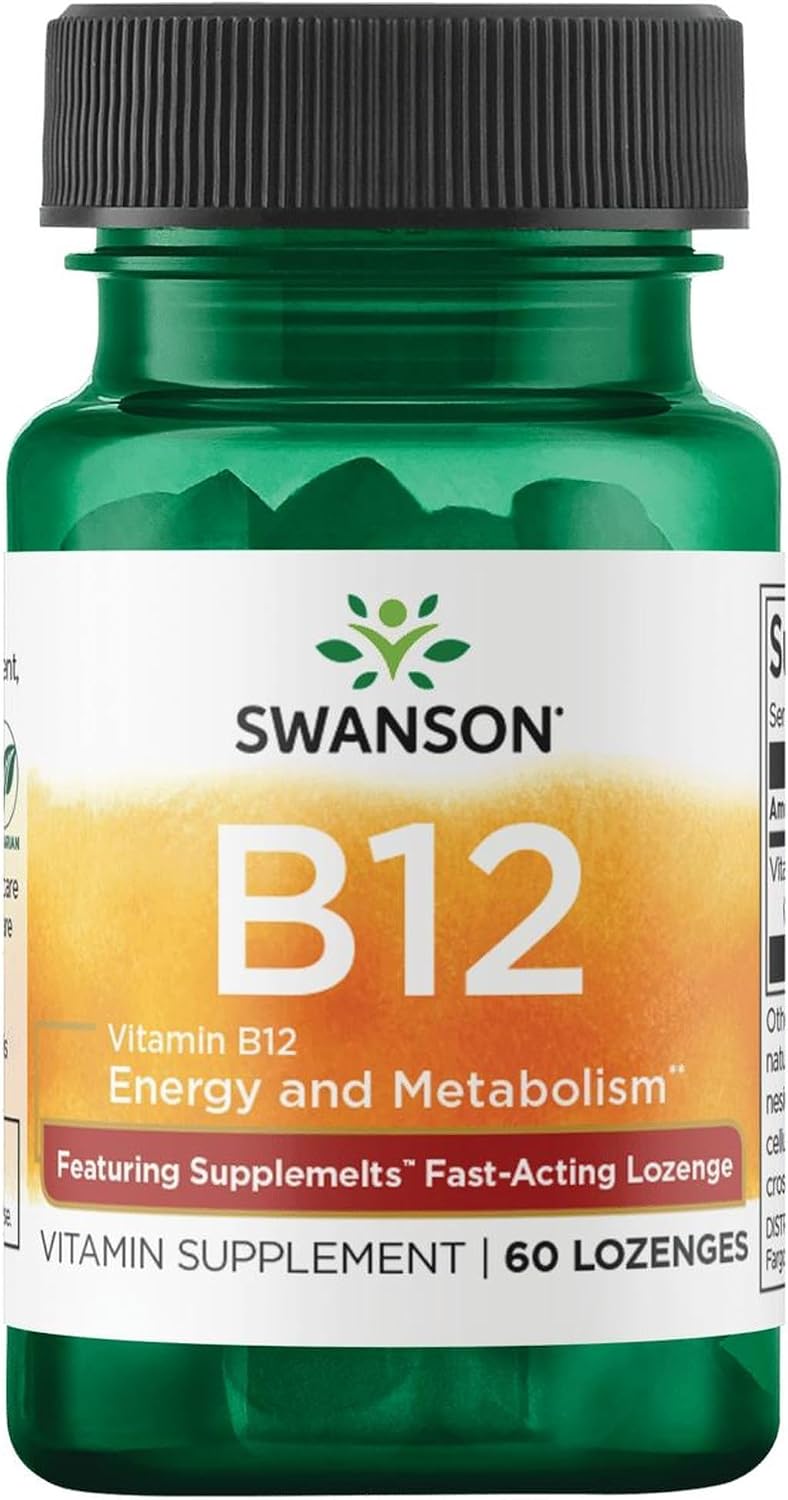 Swanson Supplemelts Vitamina B-12 Sublingual 5 mg 60 Comprimidos