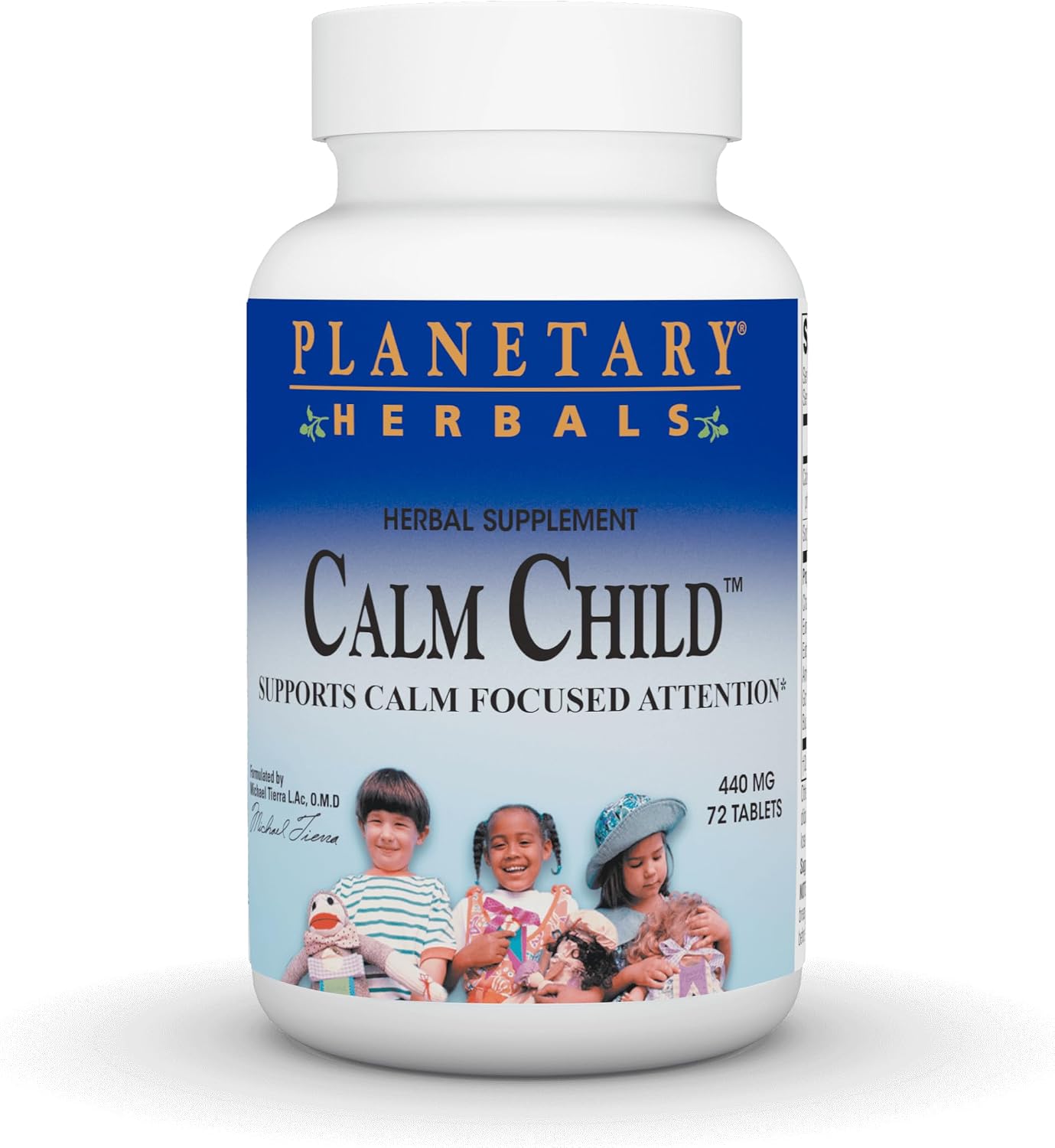 Planetary Herbals Calm Child para Niños Activos - 72 Comprimidos