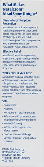 NasalCrom Spray Nasal Control de Síntomas de Alergia | 200 Pulverizaciones | 26 ml (2 unidades)