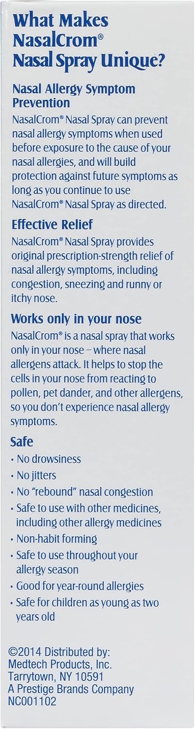 NasalCrom Spray Nasal Antialérgico, 200 Pulverizaciones, 2 Pack