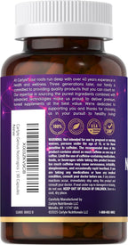 Carlyle Brain Nootropic Supplement | 90 Cápsulas | con Cafeína, B12 y Extracto de Guaraná | No-GMO y Sin Gluten