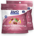 ZAND Immunity Cherry Echinacea Zinc Throat Lozenges - 2 Pack (100 Pastillas)