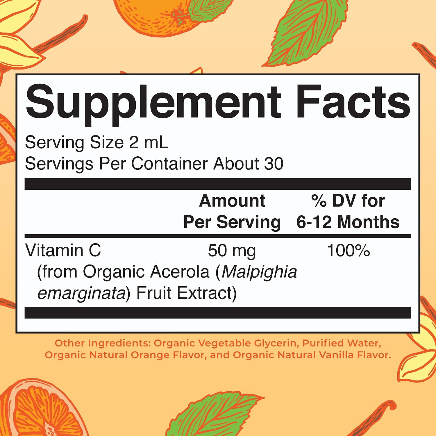 MaryRuth's Gotas Líquidas de Vitamina C Orgánica para Bebés (6-12 Meses)