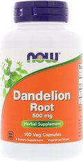 NOW Foods Raíz de Diente de León 500 mg, 100 Cápsulas (Pack de 3)