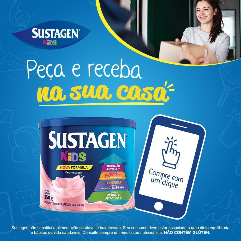 Sustagen Kids Suplemento Alimenticio Sabor Fresa 380g