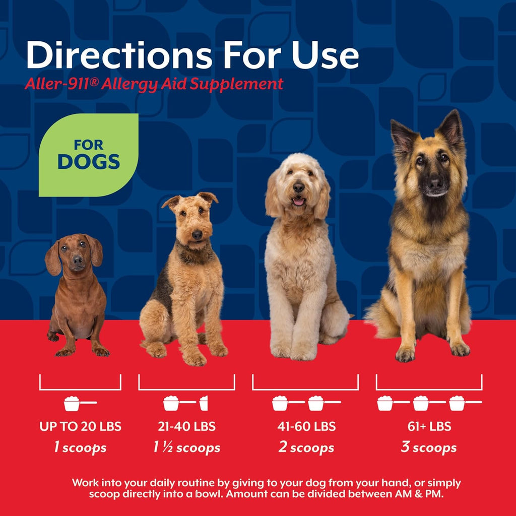 NaturVet Scoopables Aller-911 - Apoyo para alergias en perros - Sabor a bacon ahumado - 312 g