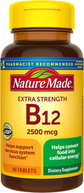 Nature Made Extra Strength Vitamina B12 2500 mcg, 60 comprimidos