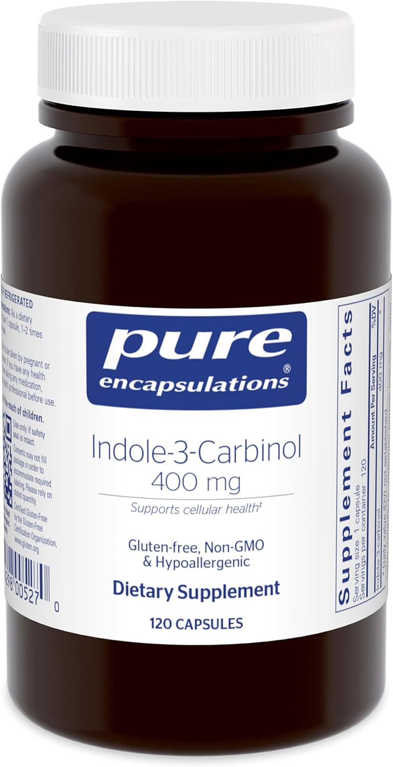 Indol-3-Carbinol 400 mg | Pure Encapsulations | 120 Cápsulas