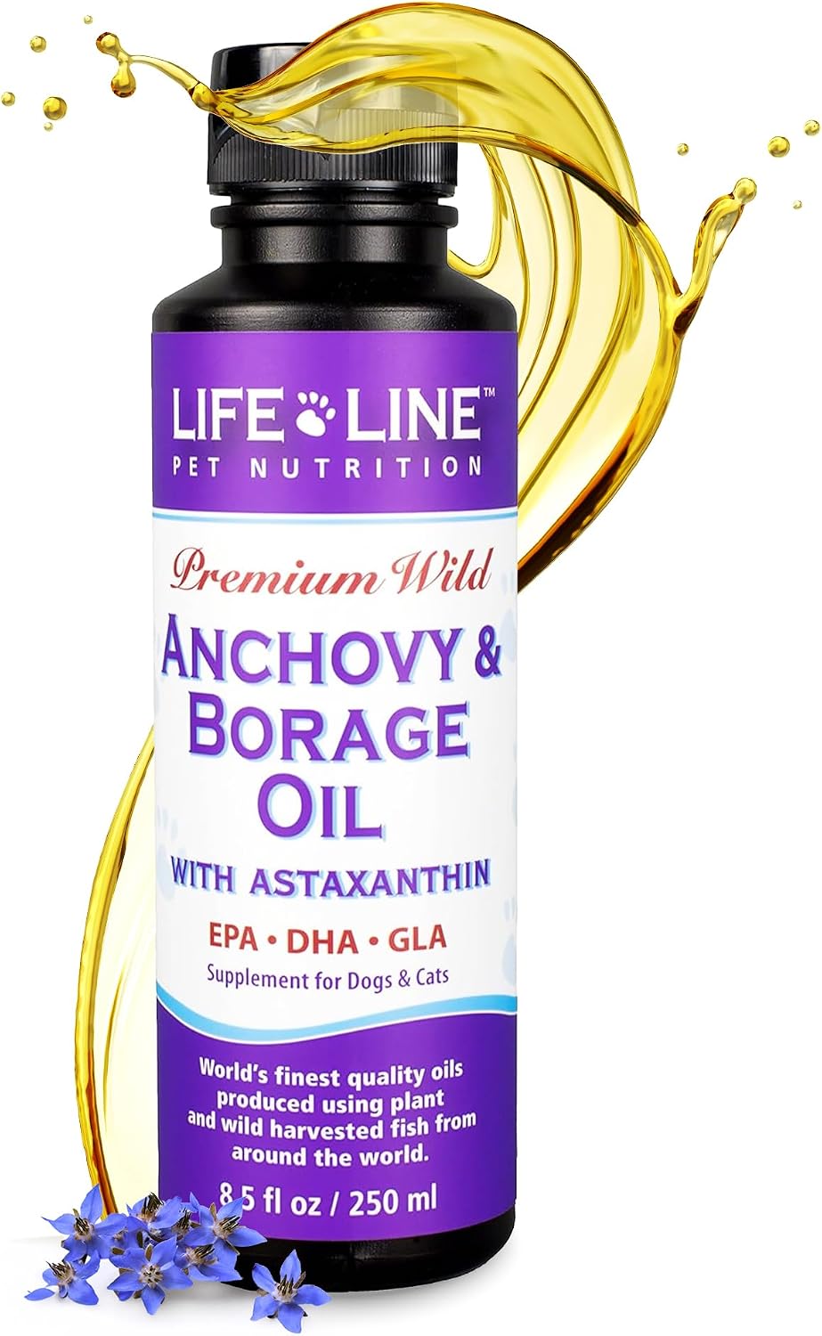 Lifeline Wild Anchovy + Borage Oil for Dogs – 770 ml