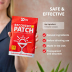 CHEAL Party Recovery Patches - 12 Parches - Recuperación Post-Fiesta - Complejo B - 100% Natural - Transparente e Impermeable