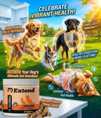 Extend® Probióticos para Perros – 100 Masticables Blandos con 15 Mil Millones UFC