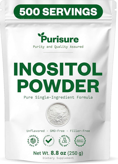PuriSure Inositol en Polvo, 250g - 100% Puro, Vegano, Sin OGM – Image 1