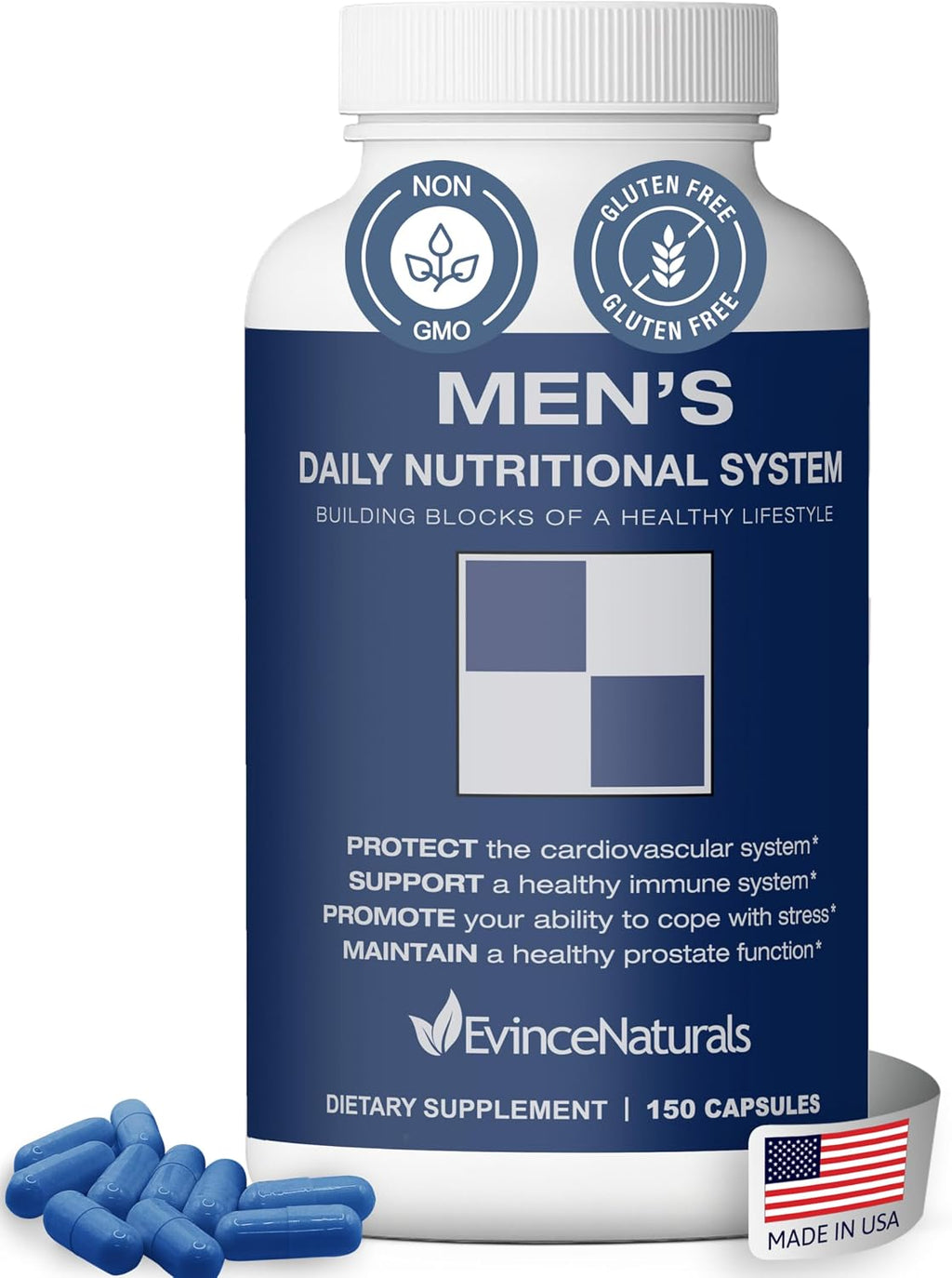 Evince Naturals Sistema Nutricional Diario para Hombres, Multivitamínico