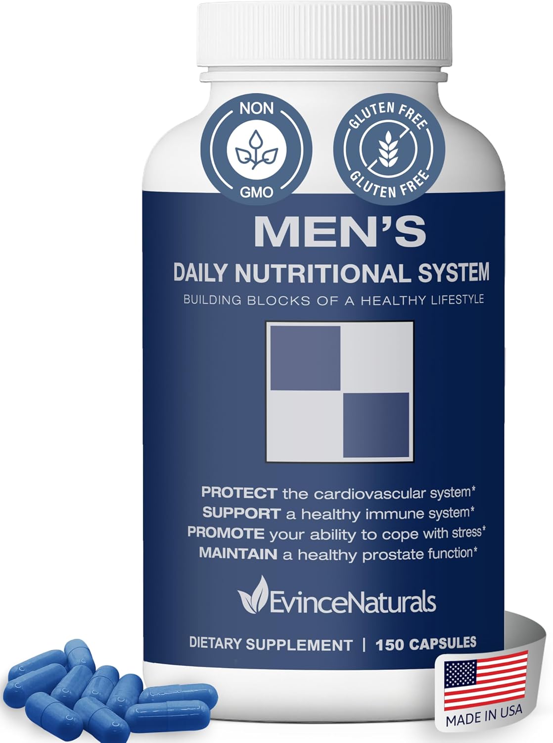 Evince Naturals Sistema Nutricional Diario para Hombres, Multivitamínico