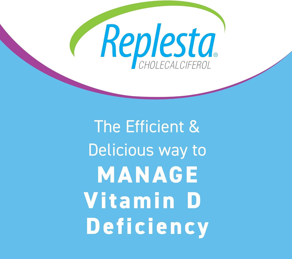 Replesta NX 14000 UI Vitamina D3 (Colecalciferol) - Oblea Masticable Semanal, Sabor Naranja Natural, 8 Unidades