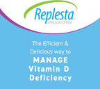 Replesta NX Vitamina D3 14.000 UI Comprimidos Masticables Sabor Naranja Natural, 8 Unidades (Paquete de 2)