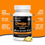 Omega 3 Fish Oil for Dogs - Finest For Pets - 180 Softgels with EPA and DHA