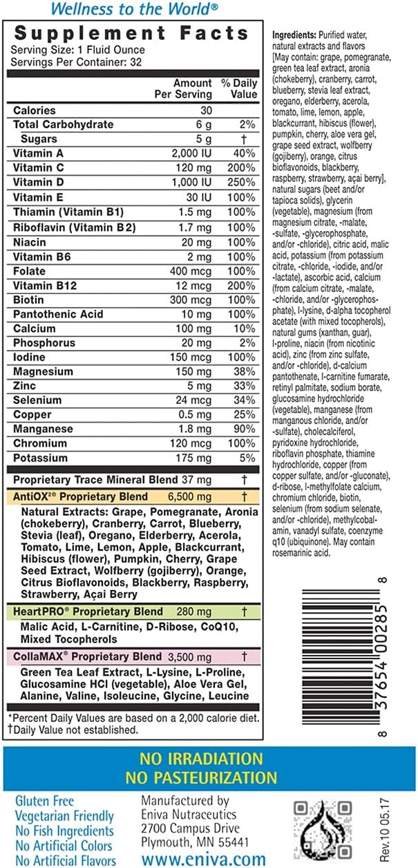 Eniva Vibe Fruit & Veggie – Multivitamínico Líquido y Omega-3 (Pack Combinado)