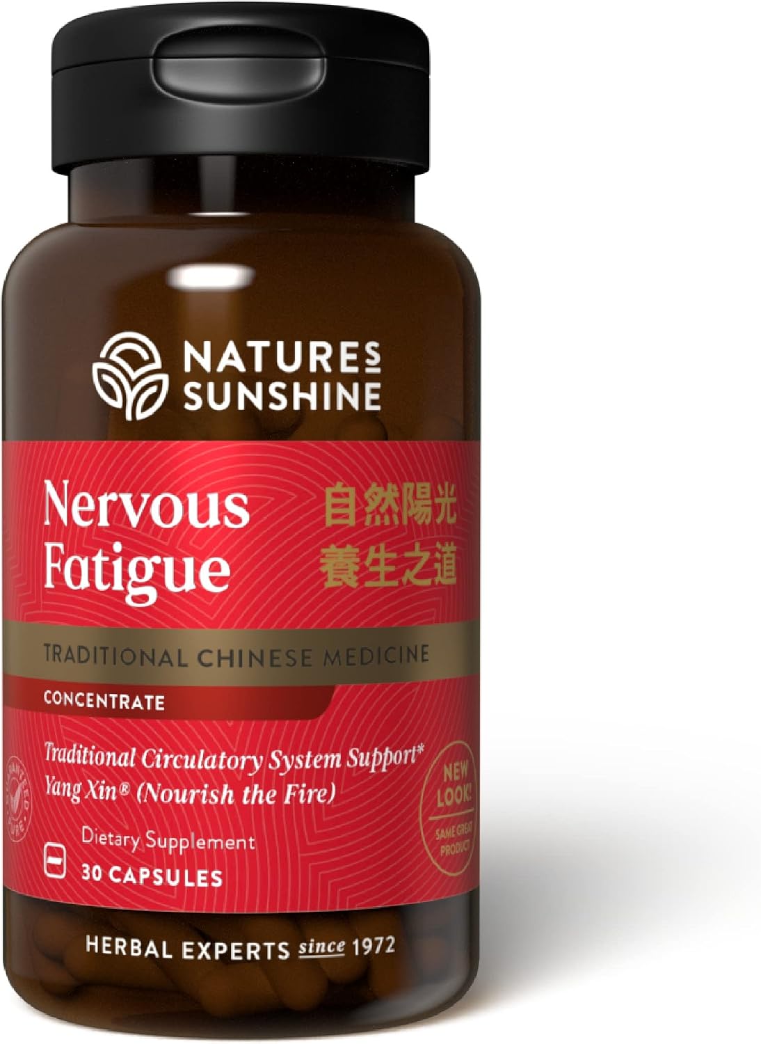 Nature's Sunshine Nervous Fatigue Concentrado TCM - 30 Cápsulas
