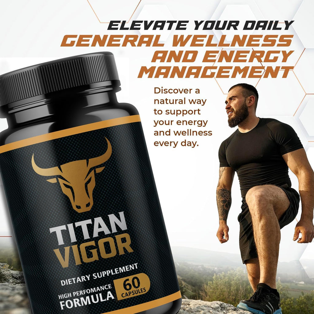 Titan Vigor - Fórmula de Alto Rendimiento para Hombres, 120 Cápsulas
