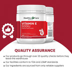 Healthy Care Vitamin E 500IU 200 Capsules