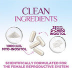 Myo-Inositol y D-Chiro Inositol 1025mg - Ratio 40:1 - Apoyo Ovárico y Hormonal - Vegano - Vitamina B8 - 60 Cápsulas