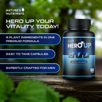 HeroUP – Cápsulas Vegetales con Vitamina C, 60 Cápsulas
