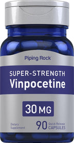 Piping Rock Vinpocetina 30 mg | 90 Cápsulas | Suplemento de Alta Potencia | No-GMO, Sin Gluten