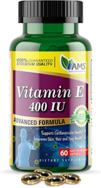 America Medic & Science Vitamina E 400 UI, 60 Cápsulas Blandas