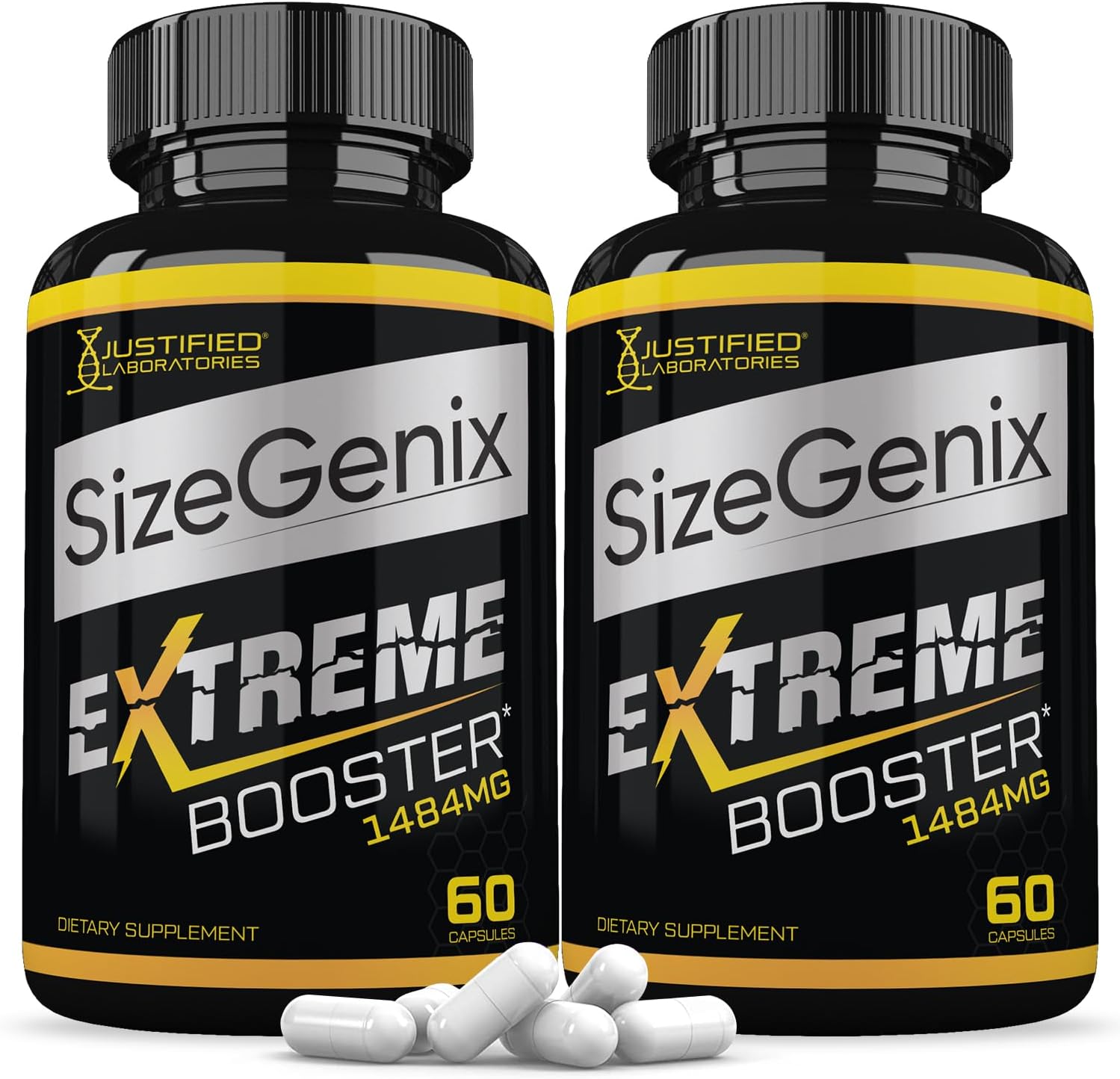 Justified Laboratories Sizegenix Men's Health Supplement – 120 Cápsulas (2 Envases)