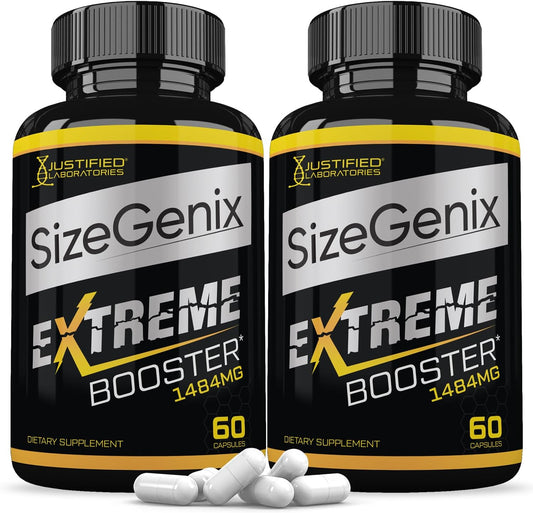 Justified Laboratories Sizegenix Men's Health Supplement – 120 Cápsulas (2 Envases)