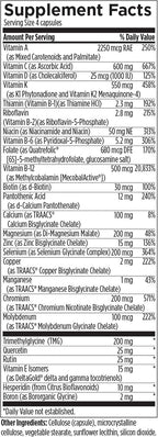 Designs for Health DFH Complete Multi with Copper - Complejo Multivitamínico y Mineral con Folato, 1000 UI Vitamina D, Vitaminas para el Apoyo Inmunitario - Multivitamínico sin Hierro (120 Cápsulas)