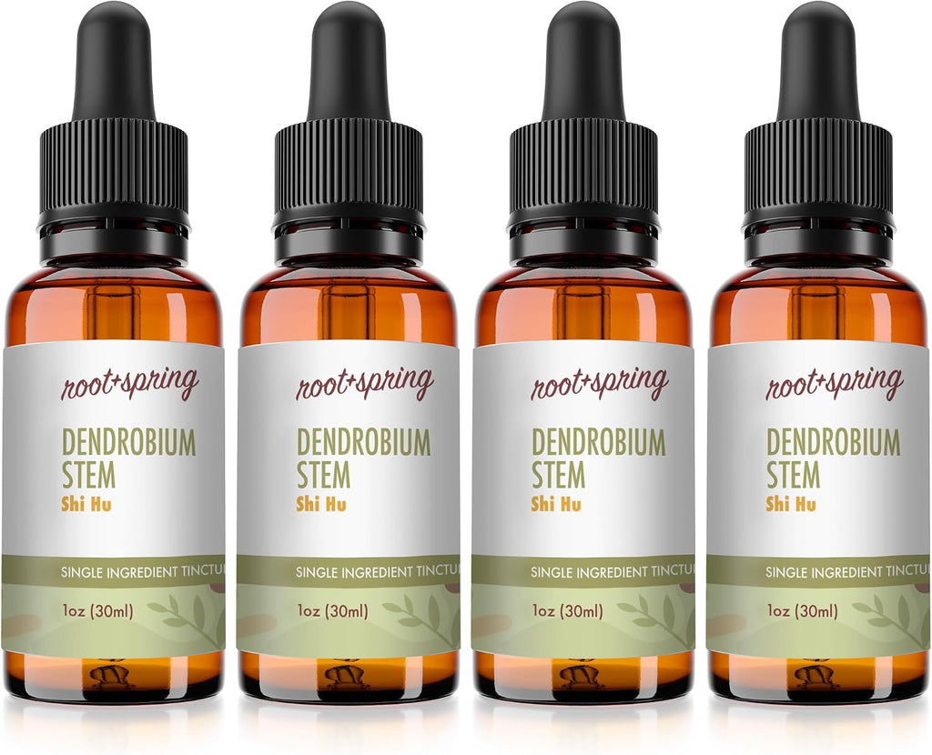 Tintura de Dendrobium (Shi Hu) - Extracto Líquido Concentrado con Gotero - Dendrobium nobile - Fórmula de un Solo Ingrediente - 1 oz (Pack de 2)