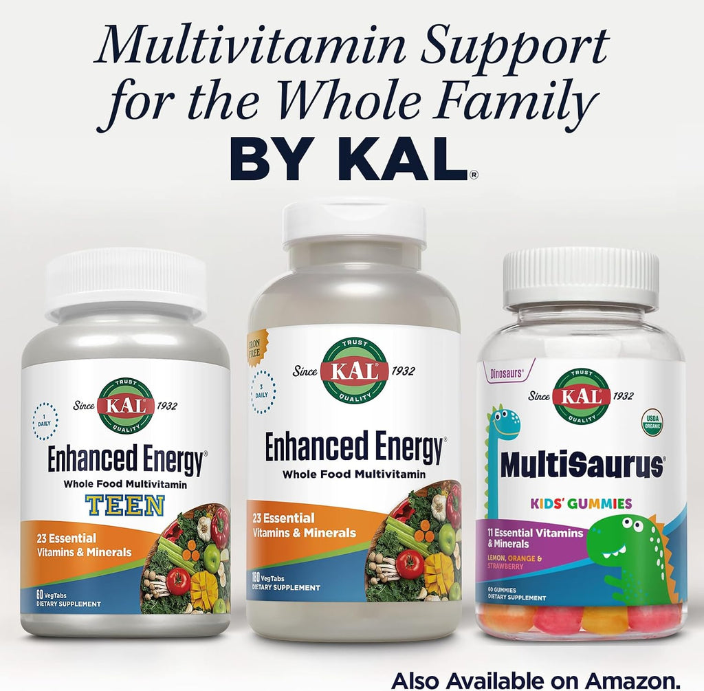 KAL Enhanced Energy Multivitamin - 180 Cápsulas