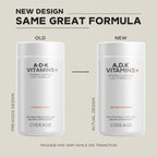 Codeage ADK Vitaminas+ Complejo de Vitaminas A, D3, K1 y K2 - 2 Envases (360 Cápsulas)