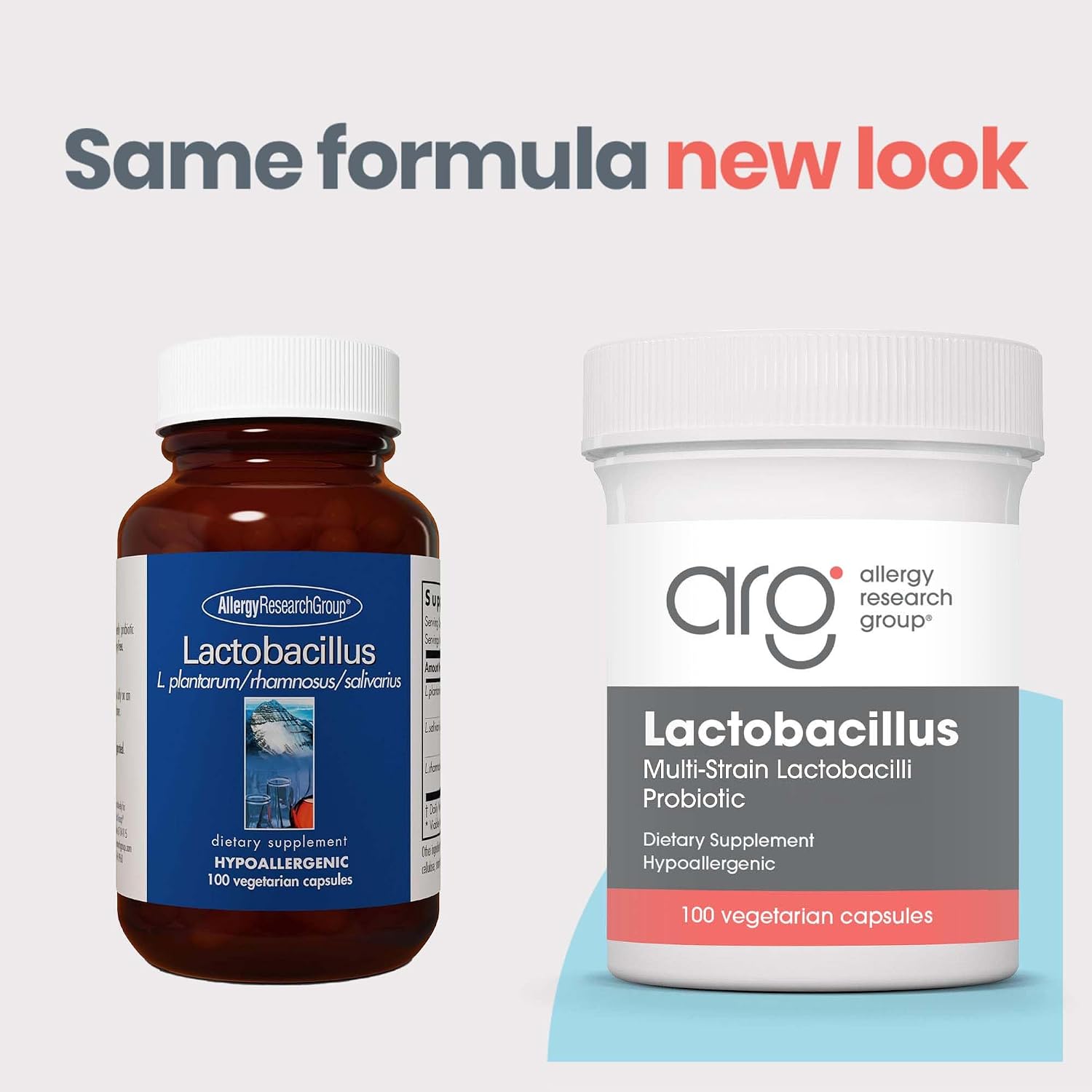 Allergy Research Group ARG Lactobacillus – Probiótico Multicepa, 100 Cápsulas