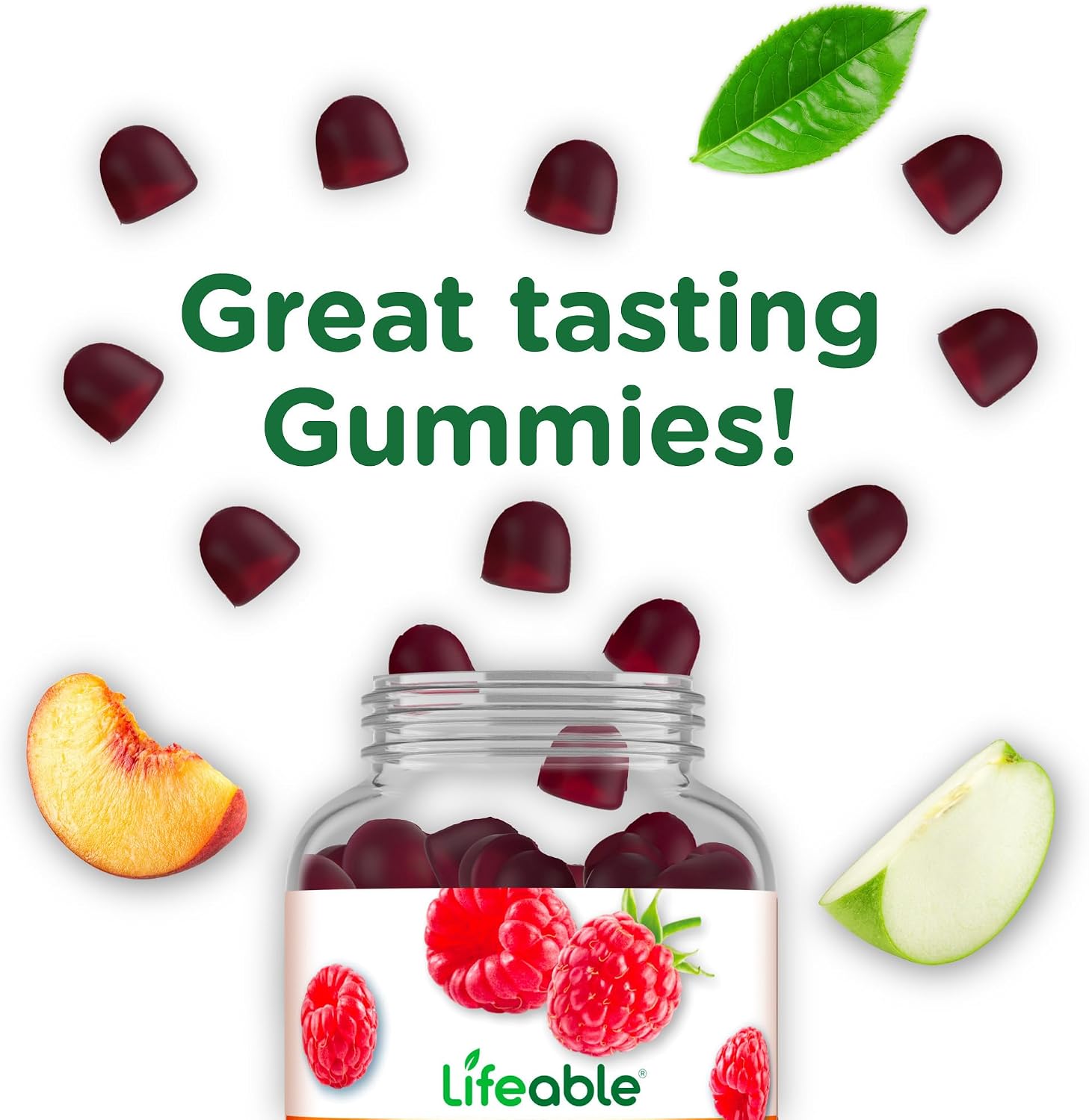 Lifeable Multivitamínico con Hierro para Adultos – 13 Vitaminas y Minerales Esenciales – 90 Gomitas