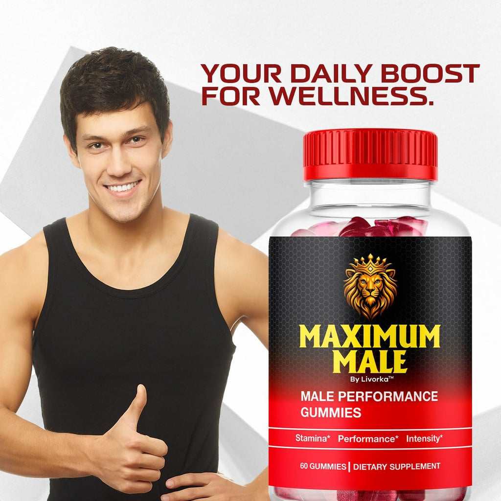Maximum Male Gummies (3 Pack) - 180 Gomitas para 3 Meses