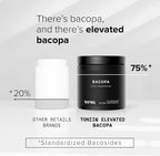Toniiq Bacopa - Extracto de Bacopa Monnieri de Alta Potencia 45:1 con 75% Bacósidos - 90 Cápsulas