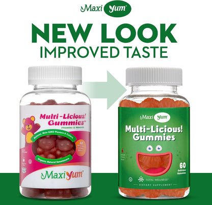 Maxi Health Multivitamin Gummies - Gomitas Multivitamínicas Sabor Cereza - 60 Gomitas para Adultos y Niños – Image 4