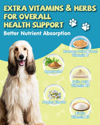 Probióticos para Perros con Prebióticos, Leche de Cabra, Omega 3 y Vitaminas - 120 Masticables