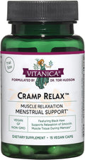 Vitanica Cramp Relax, Apoyo Menstrual, Vegano, 15 Cápsulas