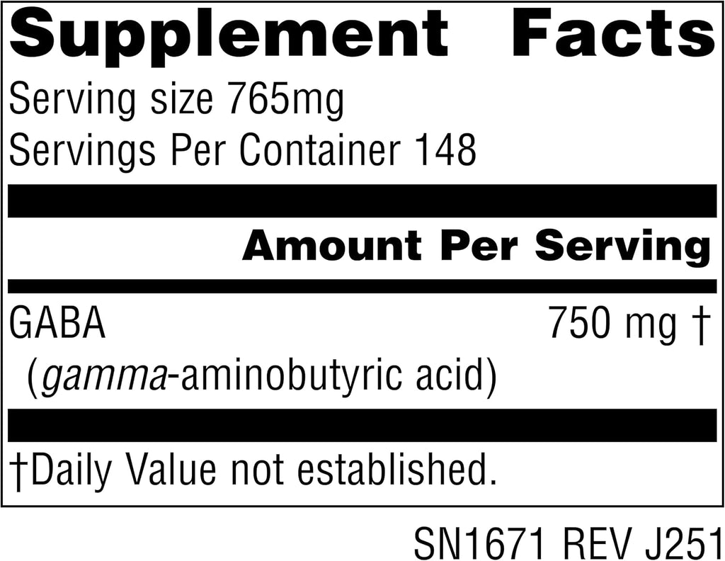 Source Naturals Serene Science GABA, Polvo Vegano Calmante - 113 g (4 oz)